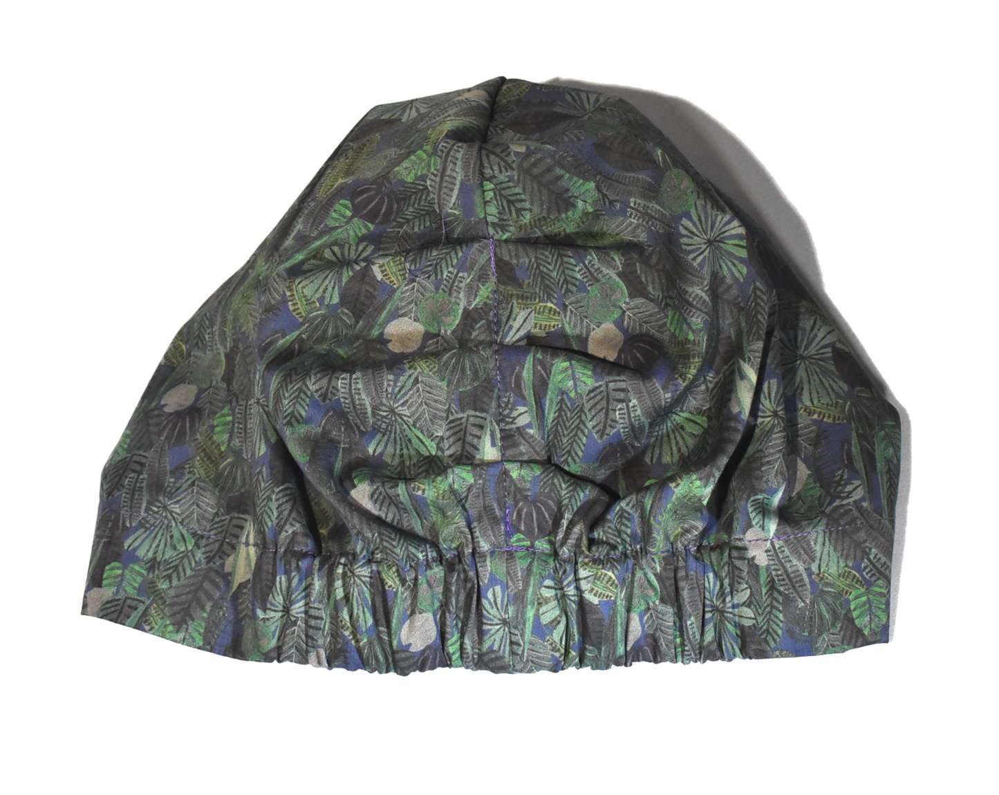 Ladies Turban Hat - Liberty of London Chaparrel - Navy and Green Fern Print
