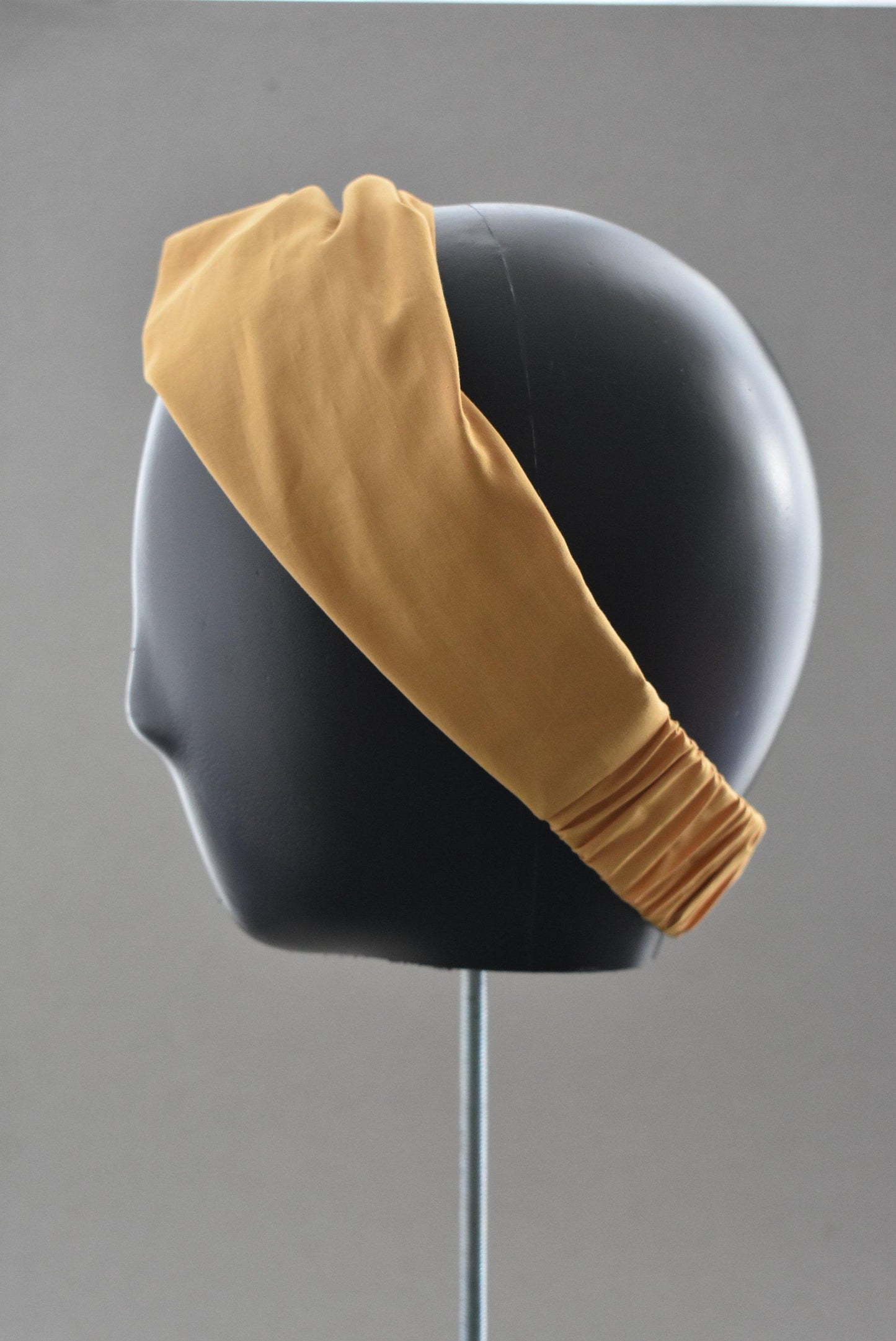 Ladies Twisted Turban Headband - Liberty of London Mustard Yellow