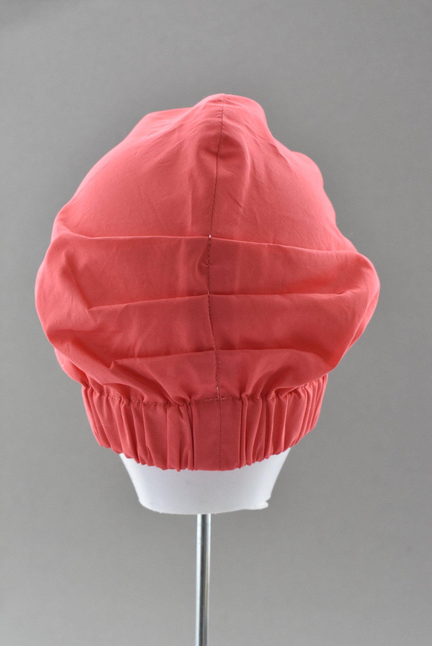 Ladies Turban Hat - Coral Red - Tot Knots of Brighton