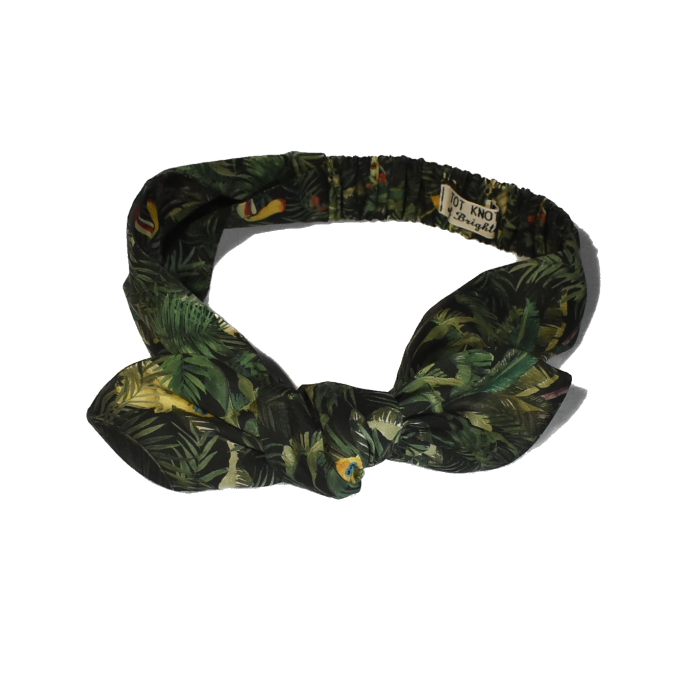 Ladies Knot Tie hairband - Liberty of London Tou-Can Hide - Jungle Animals