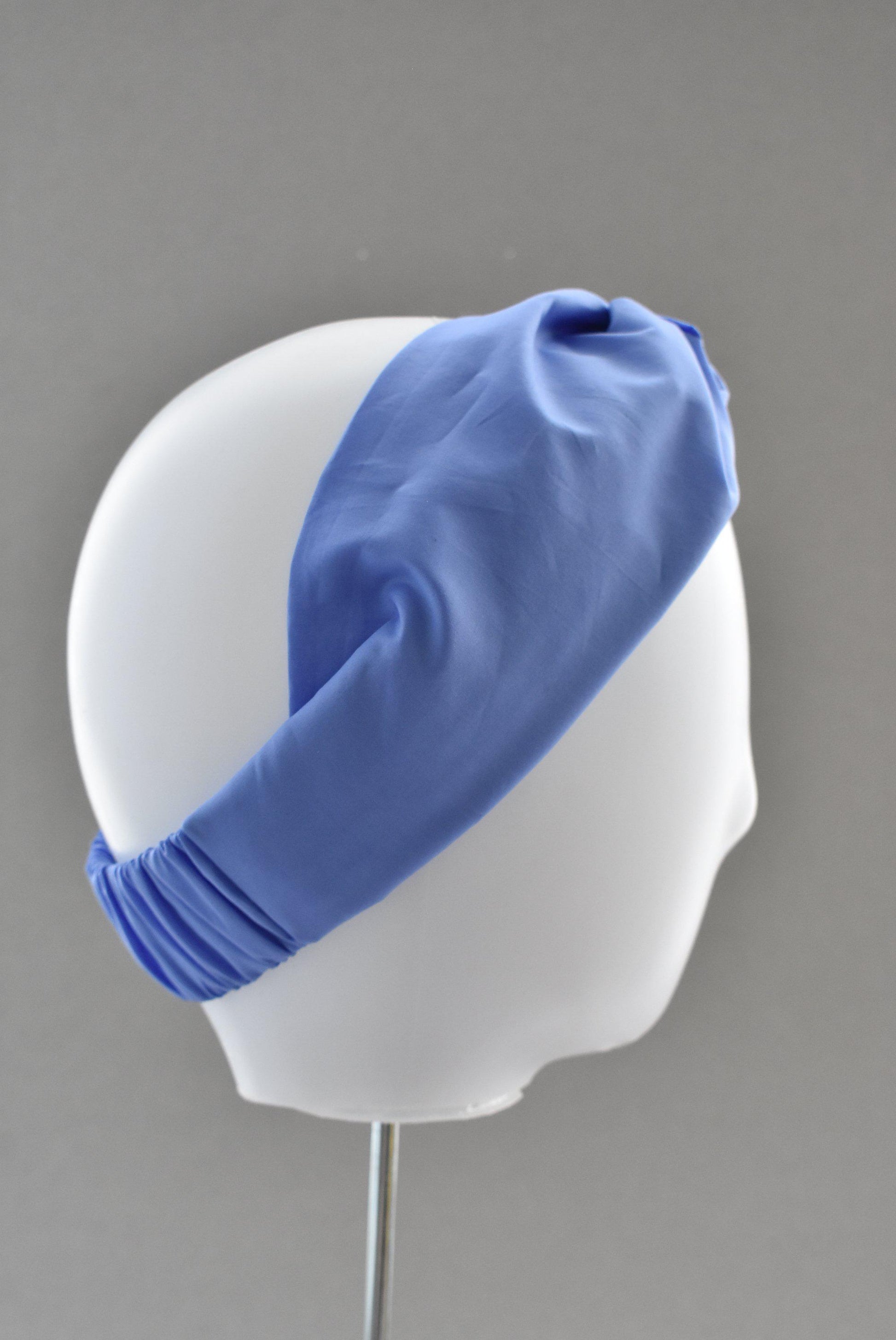 Ladies Twisted Turban Headband - Liberty of London Periwinkle Blue - Tot Knots of Brighton