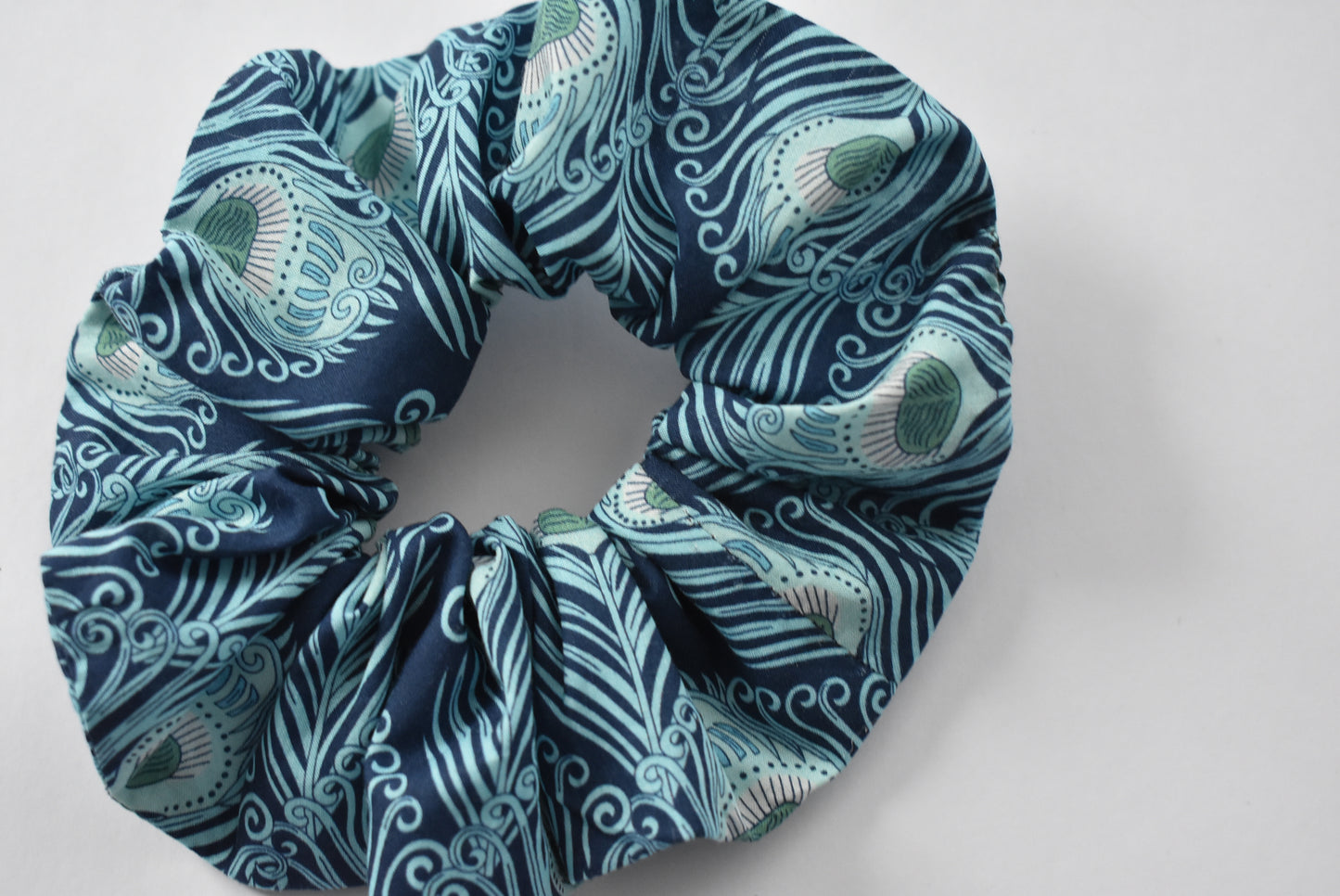 Scrunchie - Liberty of London Caesar Peacock Feather