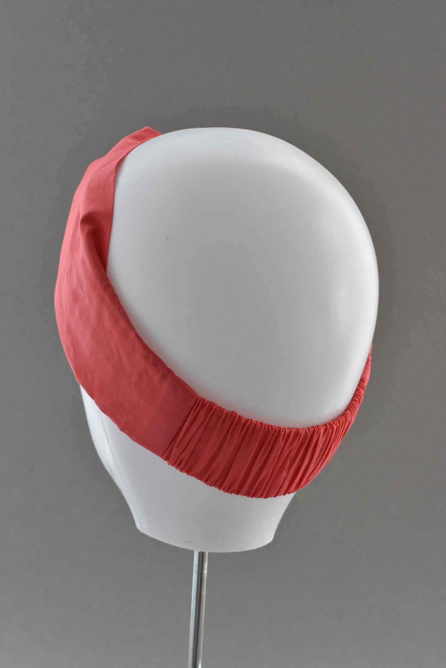 Coral Red Liberty of London - Twisted Turban hairband and neck scarf - Tot Knots of Brighton
