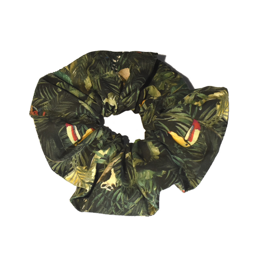 Scrunchie -  Liberty of London Tou-Can Hide - Jungle Animals