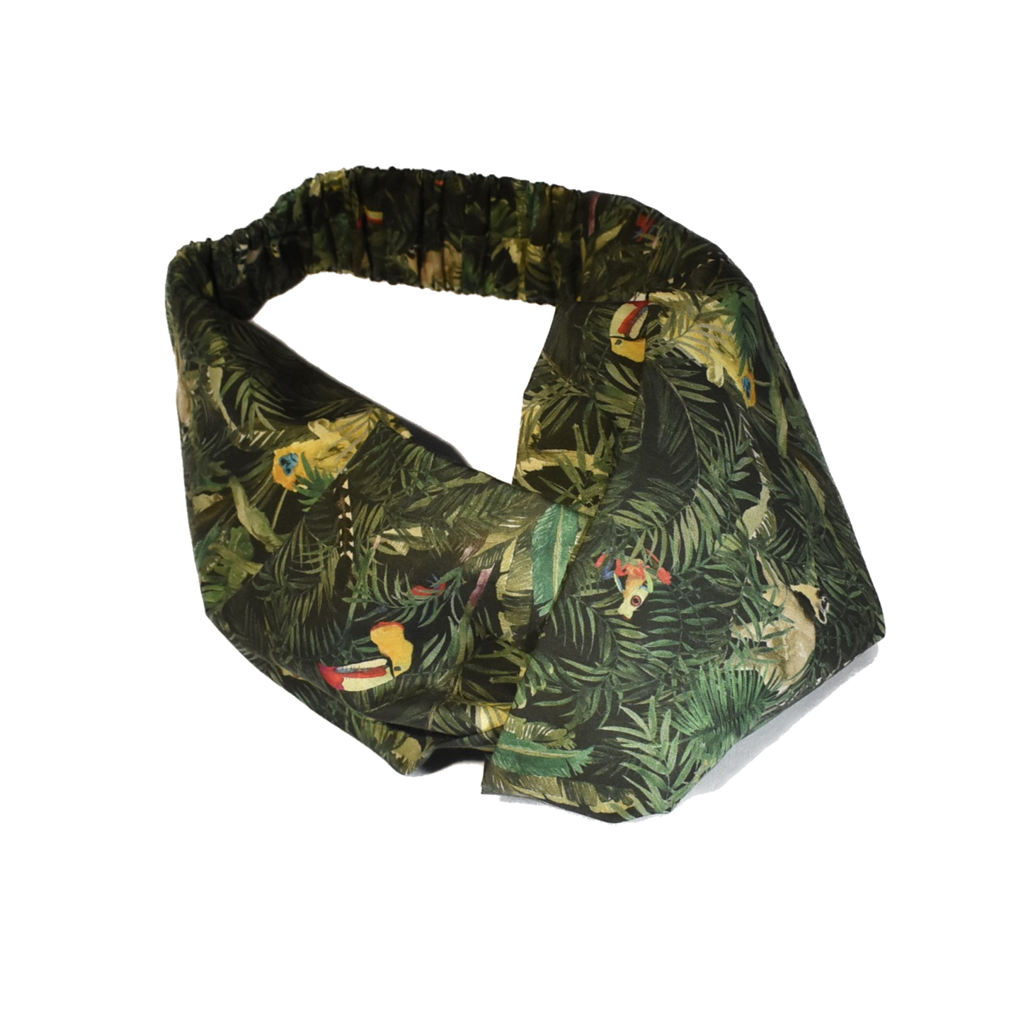 Twisted Turban Headband - Liberty of London Tou-Can Hide - Jungle Animals