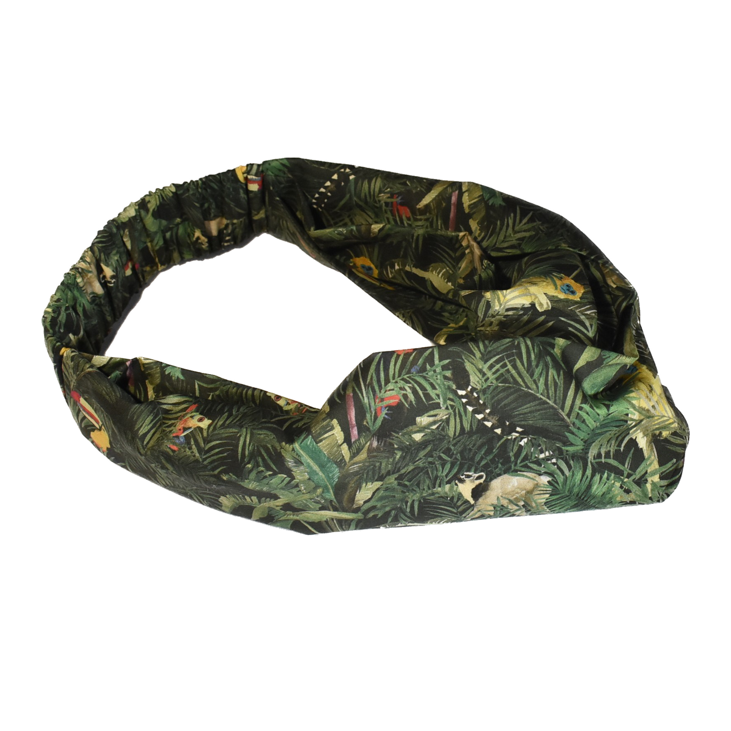 Twisted Turban Headband - Liberty of London Tou-Can Hide - Jungle Animals