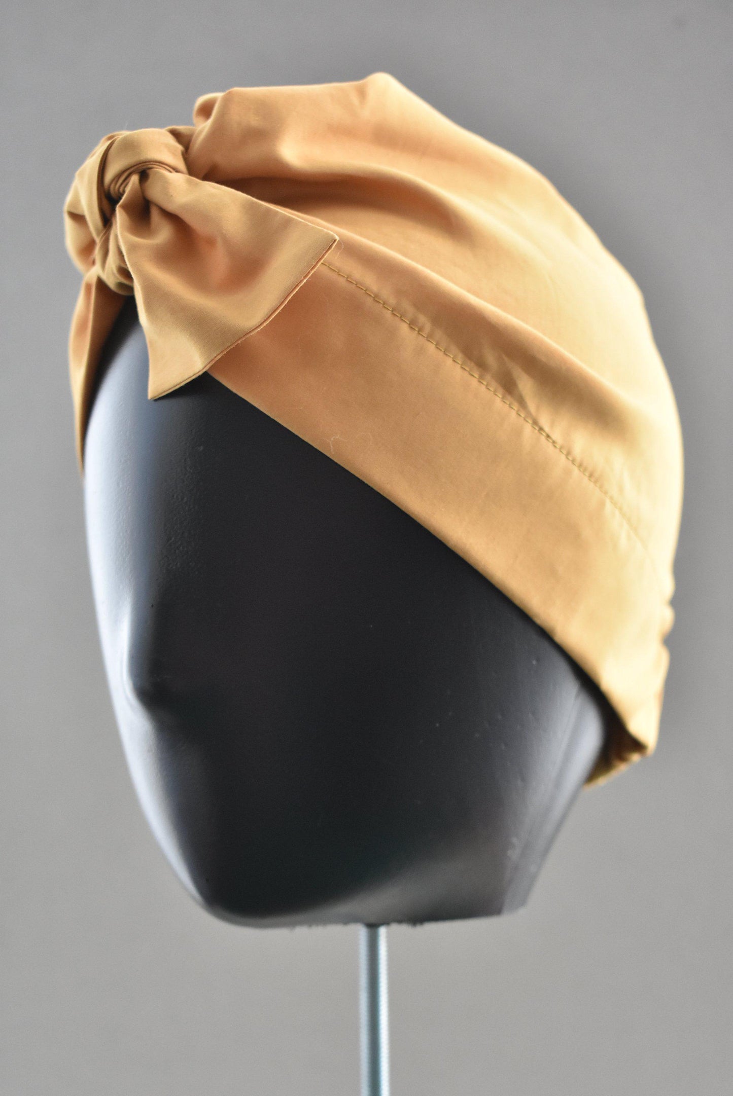 Ladies Turban Hat - Liberty of London Mustard