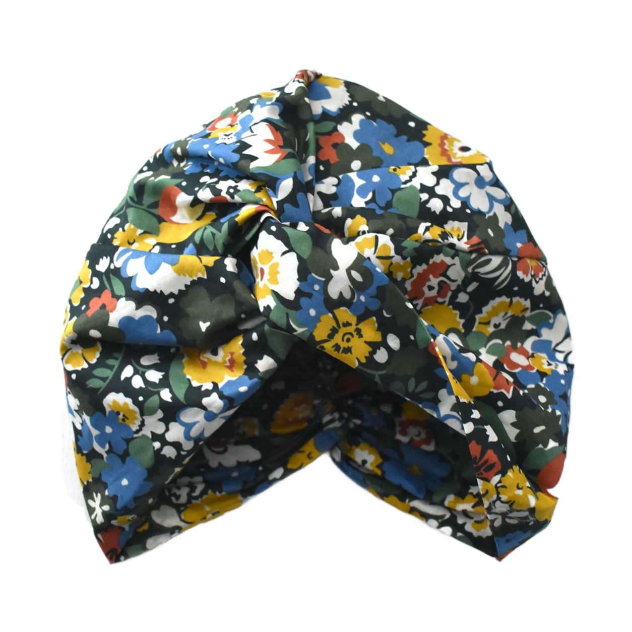 Little Susan Turban Hat - Green Floral print by Liberty of London