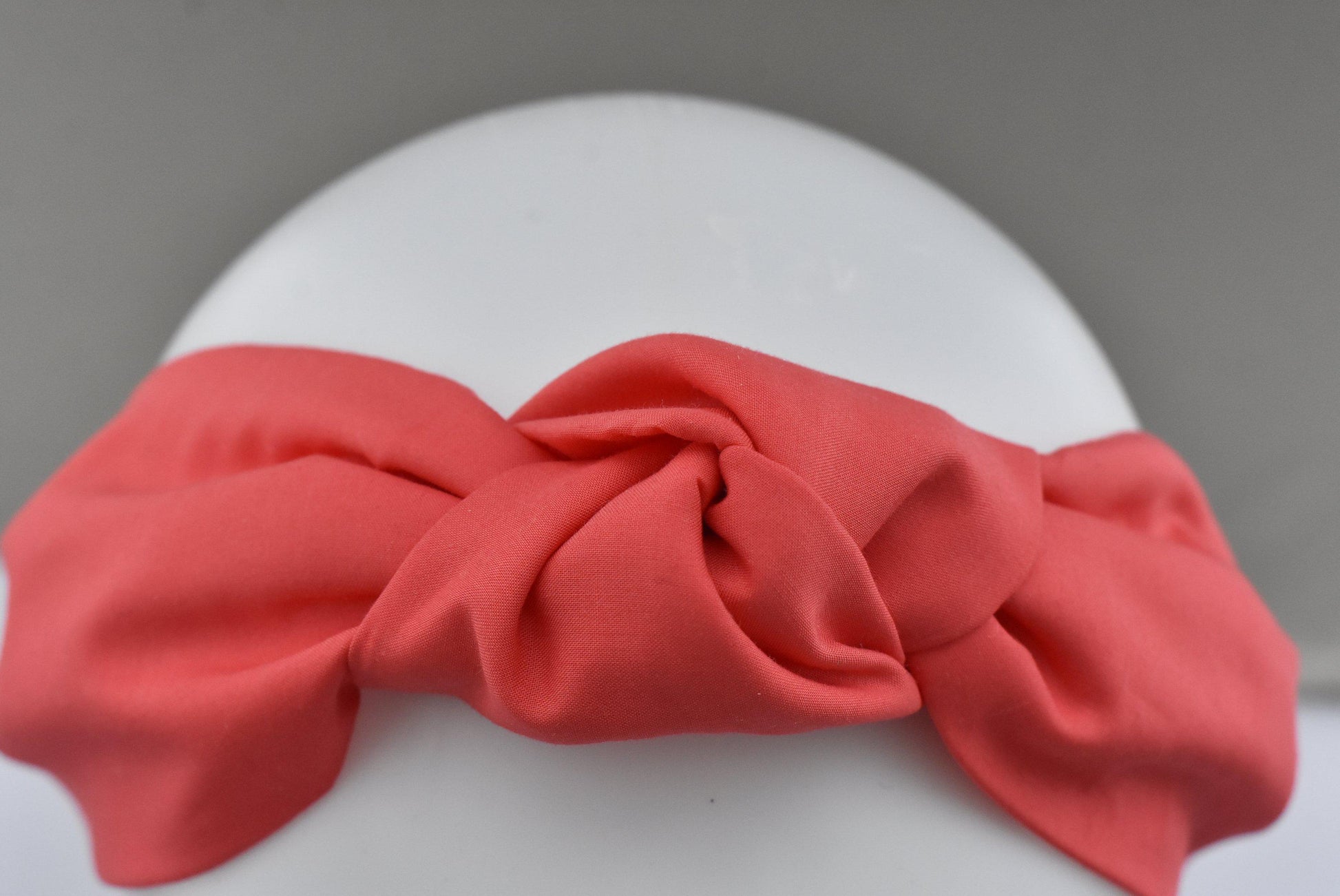 Ladies Tot Knot Alice band - Liberty of London Coral Red - Tot Knots of Brighton