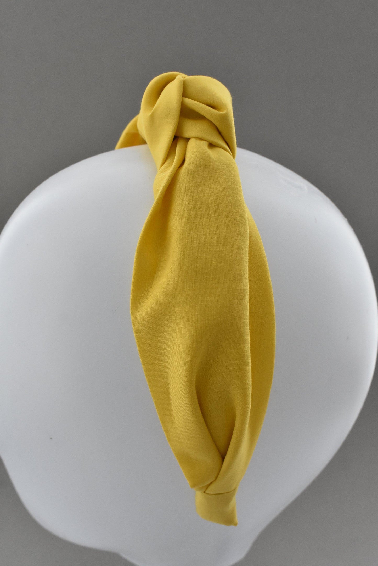 Ladies Tot Knot Alice band - Liberty of London Bright Yellow - Tot Knots of Brighton