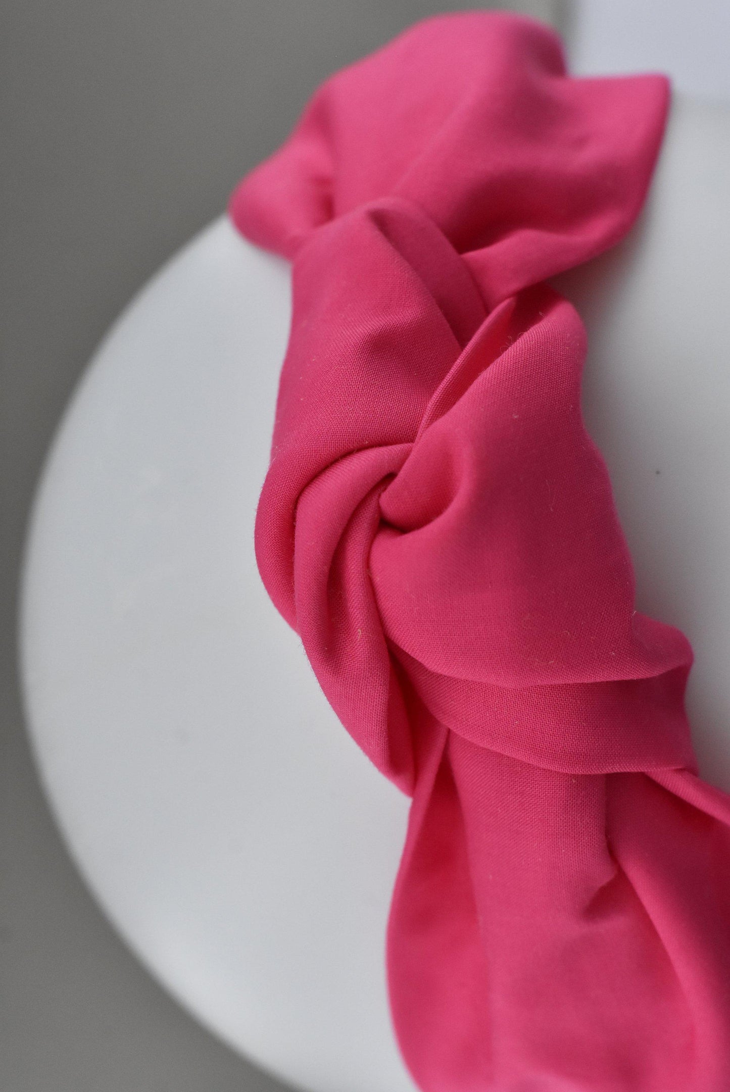 Ladies Tot Knot Alice band - Liberty of London Hot Pink - Tot Knots of Brighton