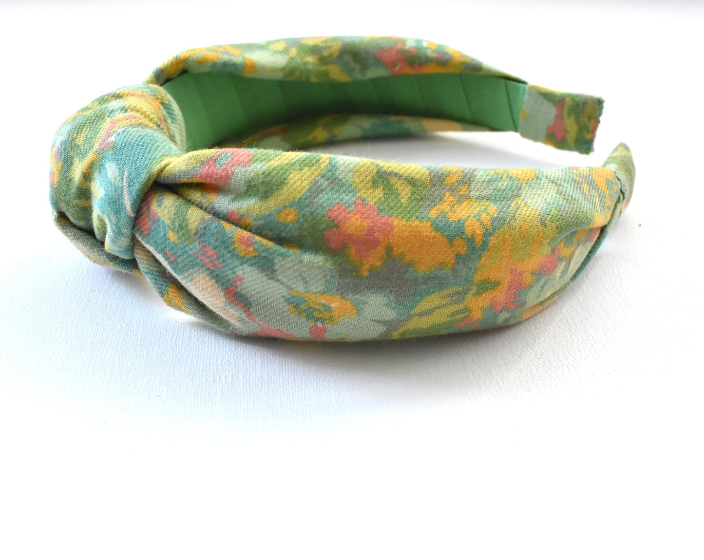 Alice headband - Liberty of London Vintage Lantana Clydella Green Floral print