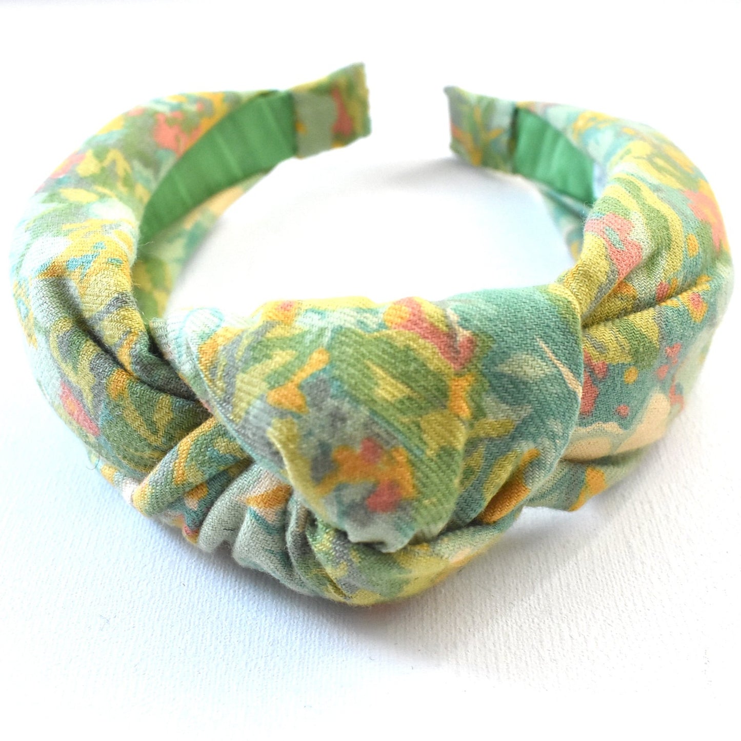 Alice headband - Liberty of London Vintage Lantana Clydella Green Floral print