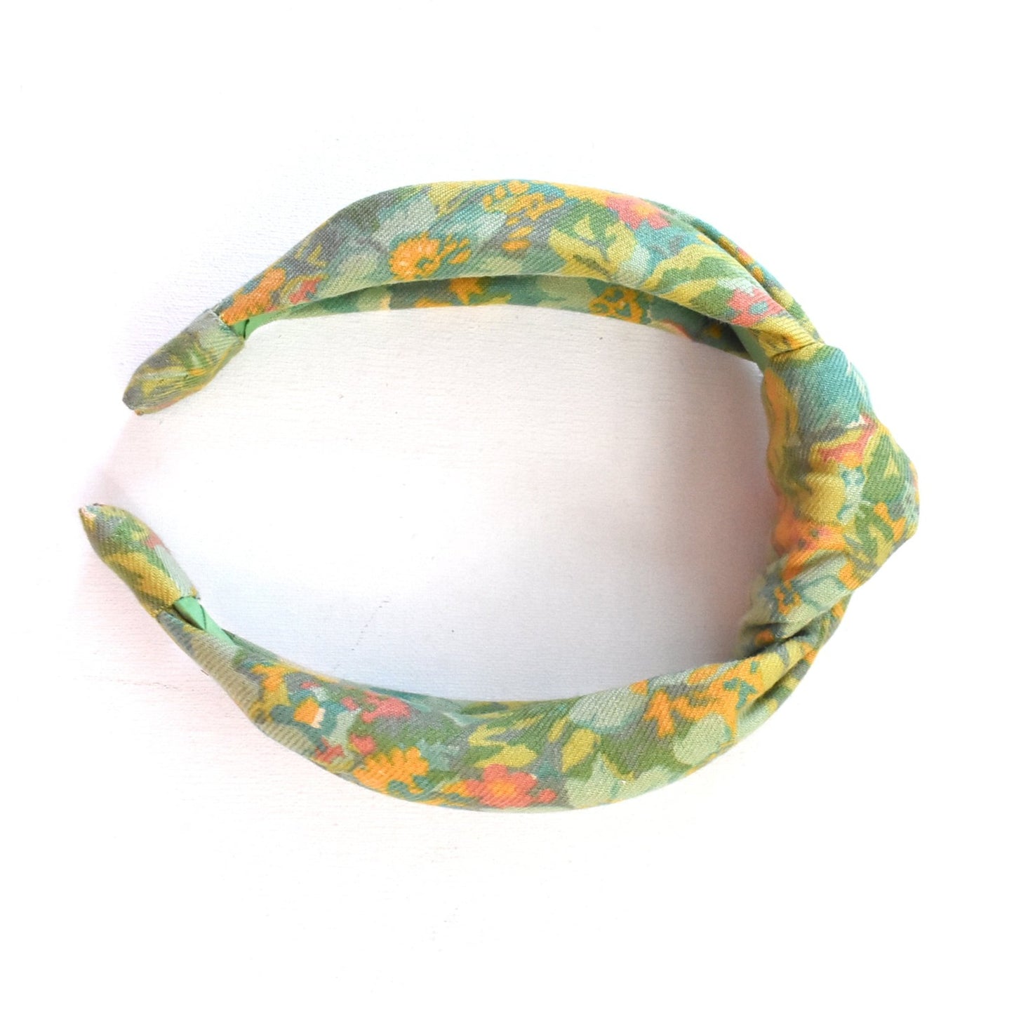 Alice headband - Liberty of London Vintage Lantana Clydella Green Floral print