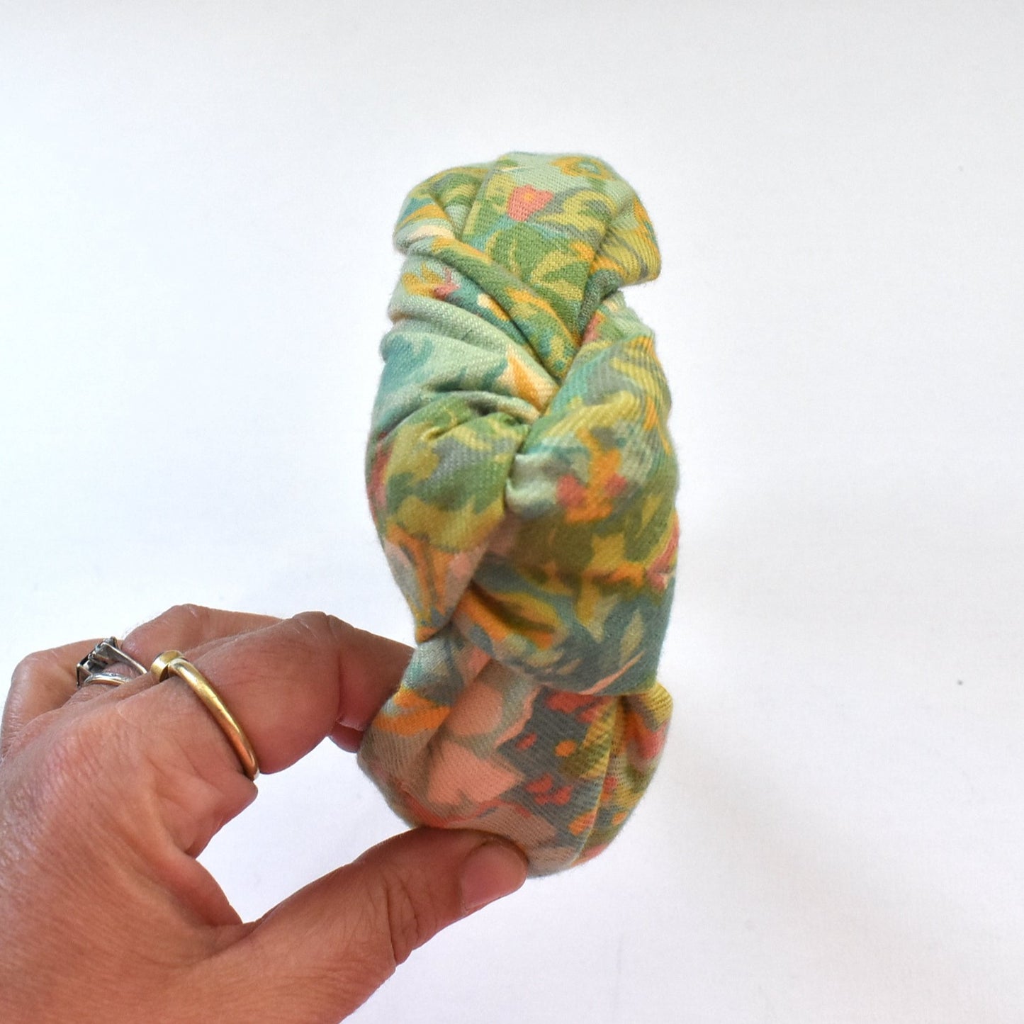 Alice headband - Liberty of London Vintage Lantana Clydella Green Floral print