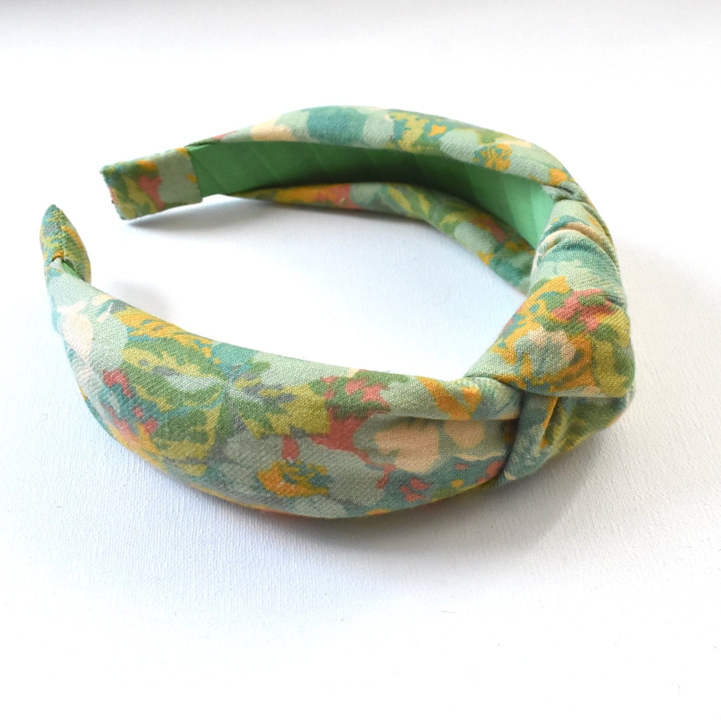 Alice headband - Liberty of London Vintage Lantana Clydella Green Floral print
