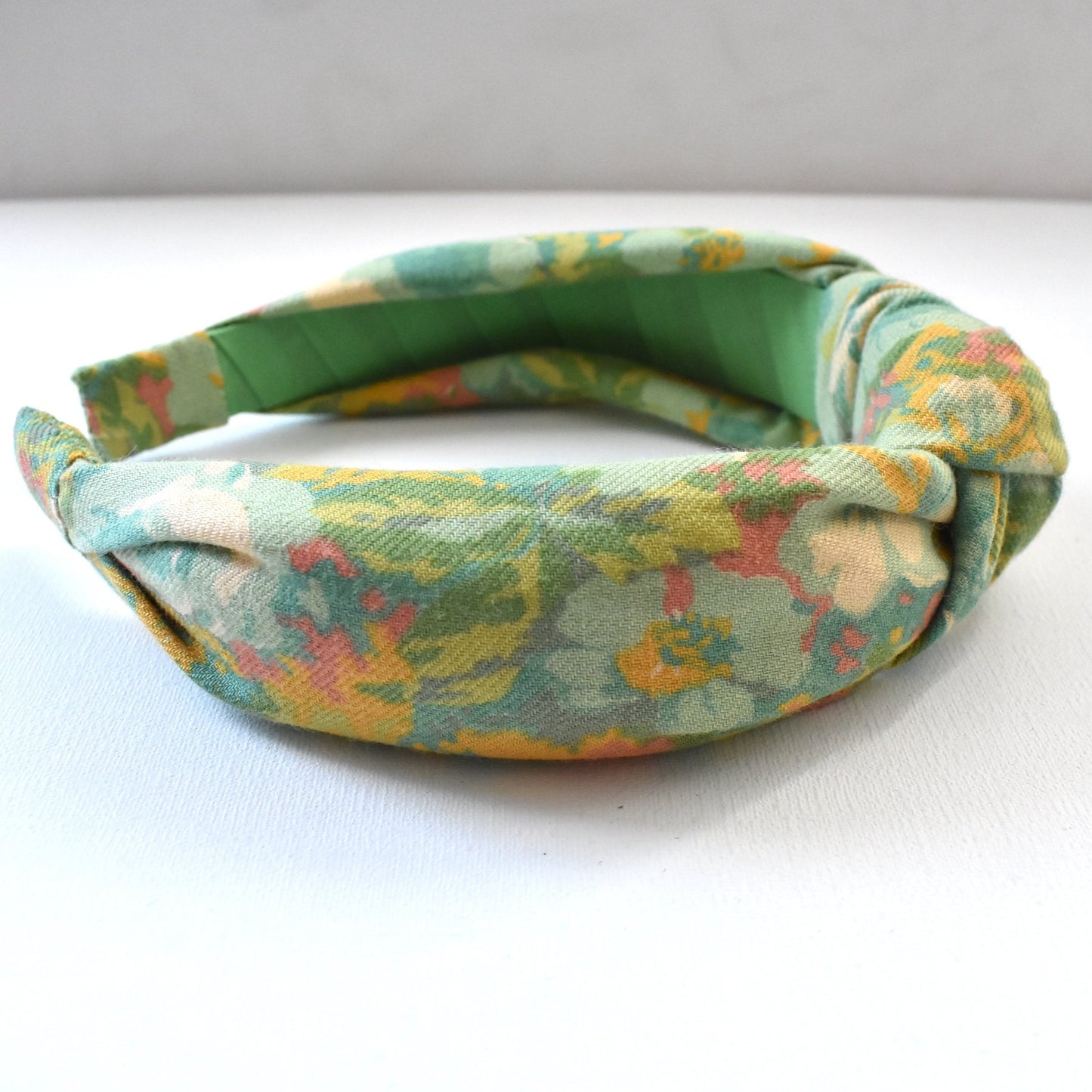 Alice headband - Liberty of London Vintage Lantana Clydella Green Floral print