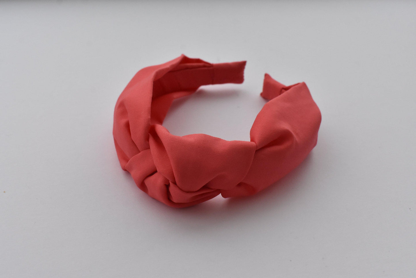 Ladies Tot Knot Alice band - Liberty of London Coral Red - Tot Knots of Brighton