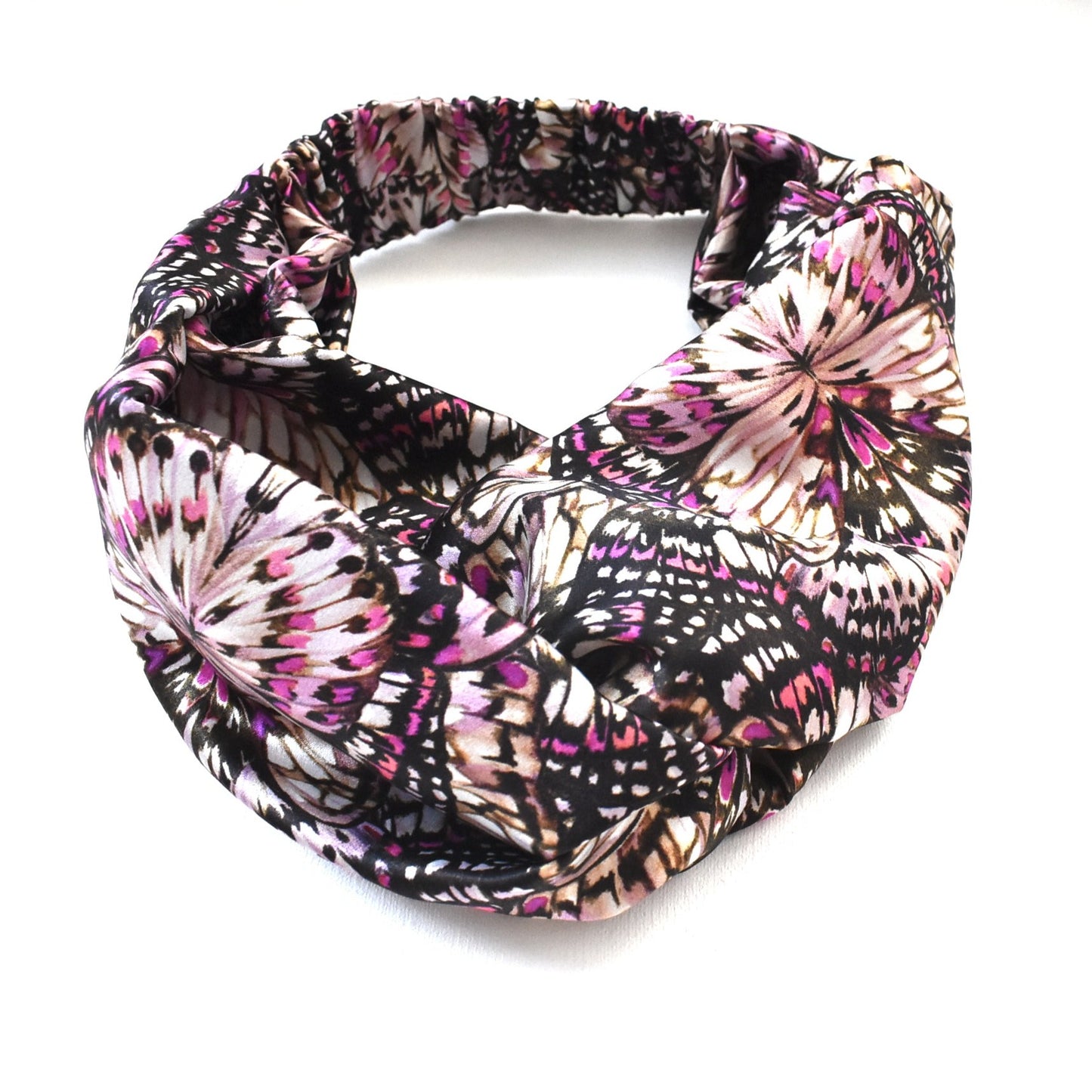 Twisted Turban hairband in Liberty of London Kaleidoscope in 100% Tana Lawn cotton