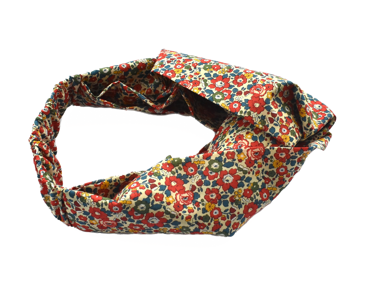 Twisted Turban Headband - Red Betsy Ann Liberty of London print