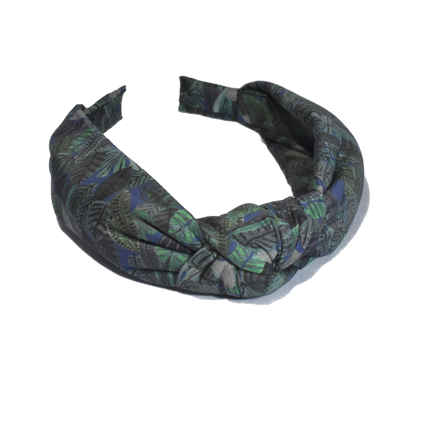 Knot Alice headband - Liberty of London Chaparrel - Navy and Green Fern Print
