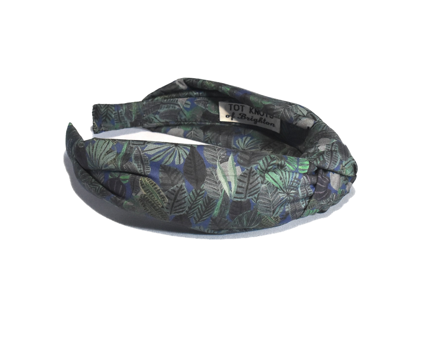 Knot Alice headband - Liberty of London Chaparrel - Navy and Green Fern Print