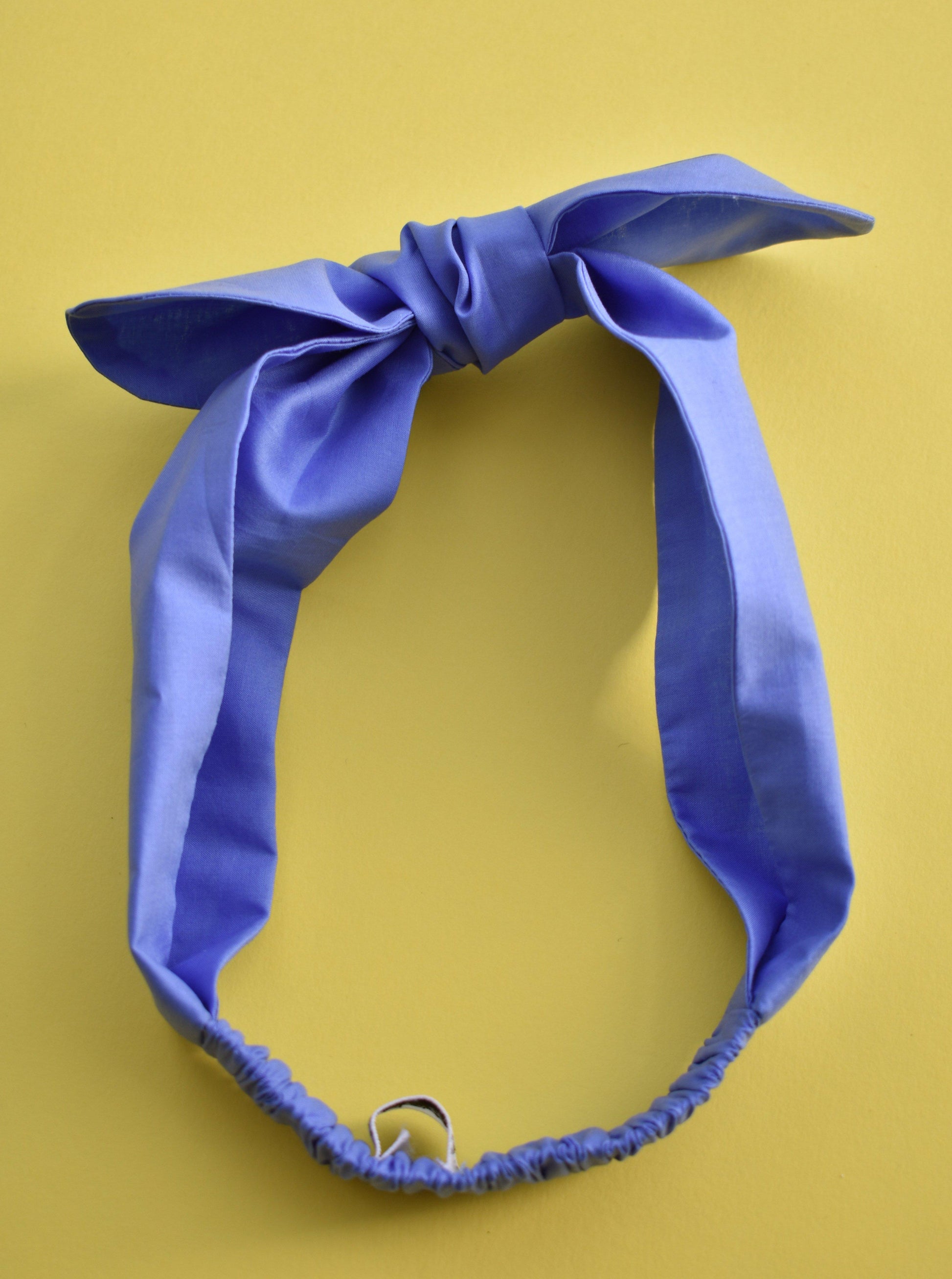 Ladies Tot Knot hairband - Liberty of London Periwinkle Blue - Tot Knots of Brighton
