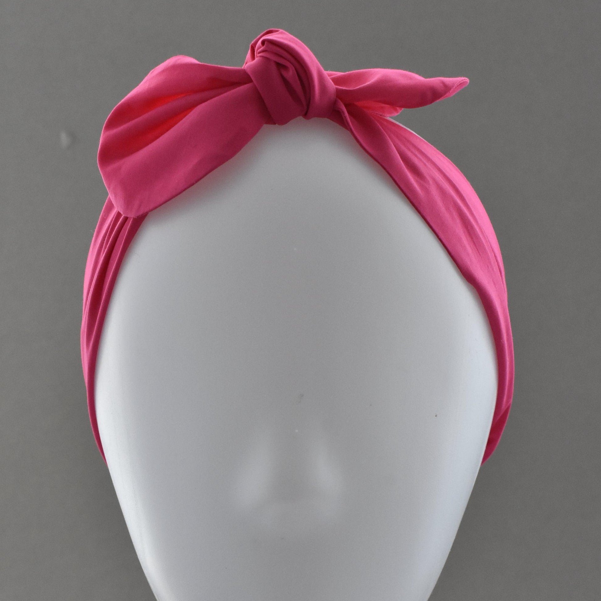 Ladies Tot Knot hairband - Hot Pink - Tot Knots of Brighton