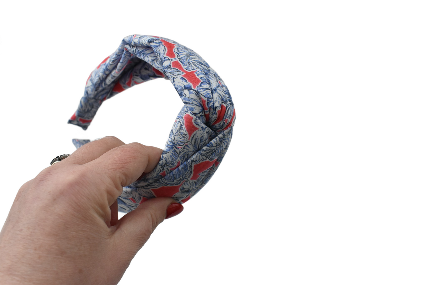 Twisted Alice Headband - Liberty Matilda Tulip print