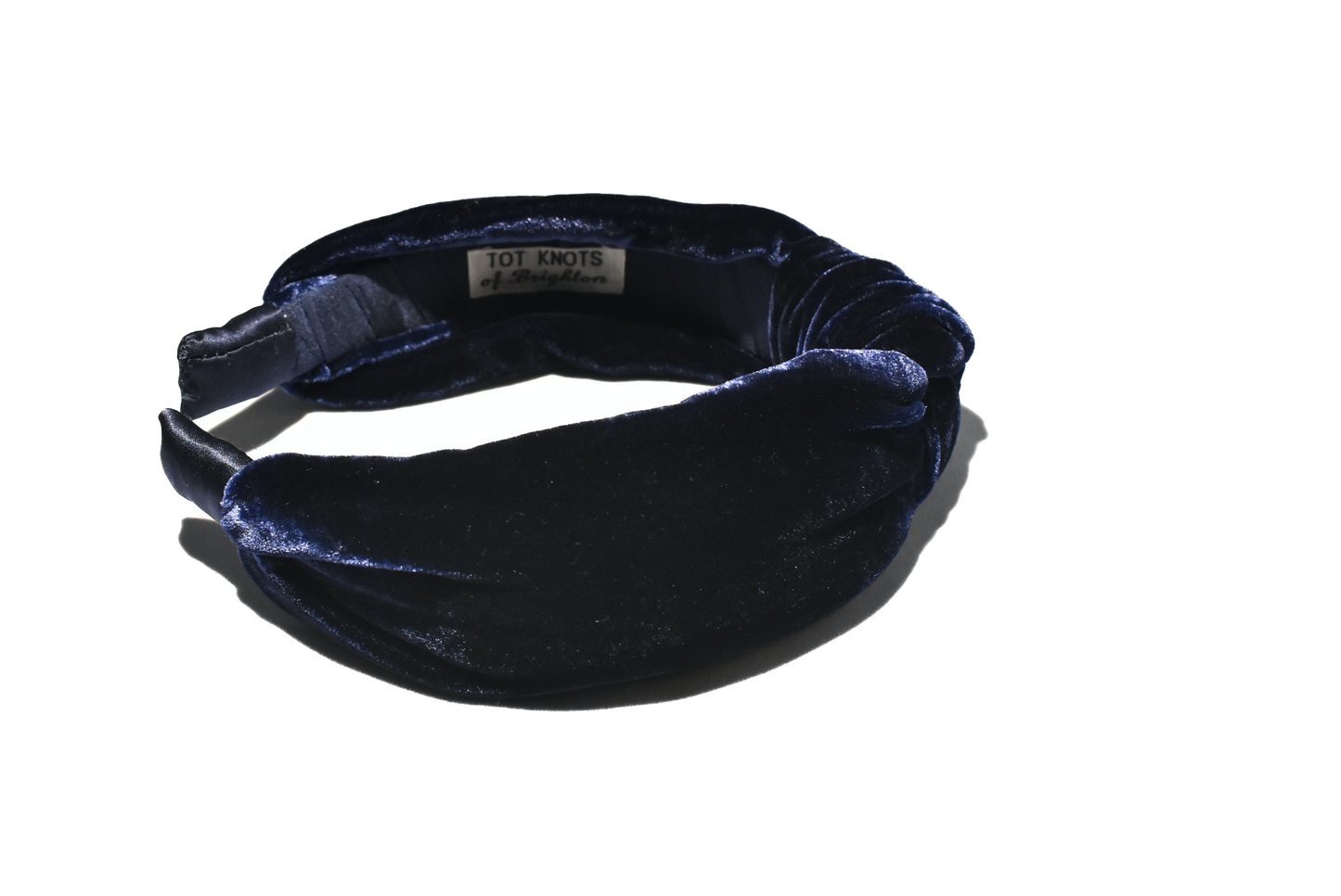 Classic Knot head band - Navy Blue Velvet