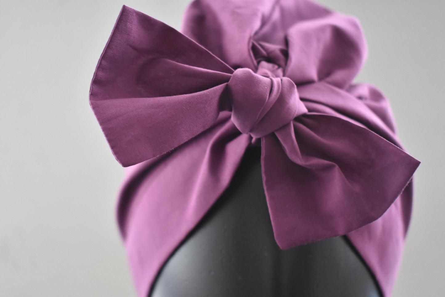 Ladies Turban Hat - Liberty of London Aubergine Purple