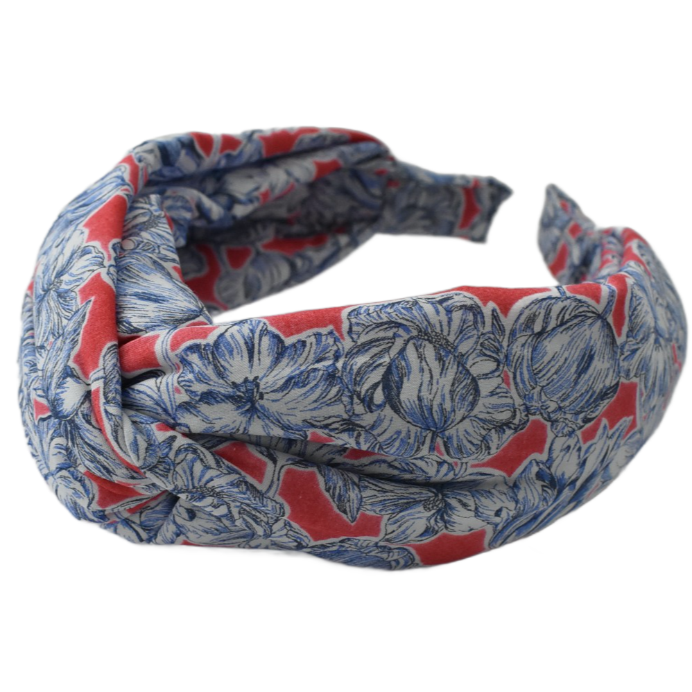 Twisted Alice Headband - Liberty Matilda Tulip print