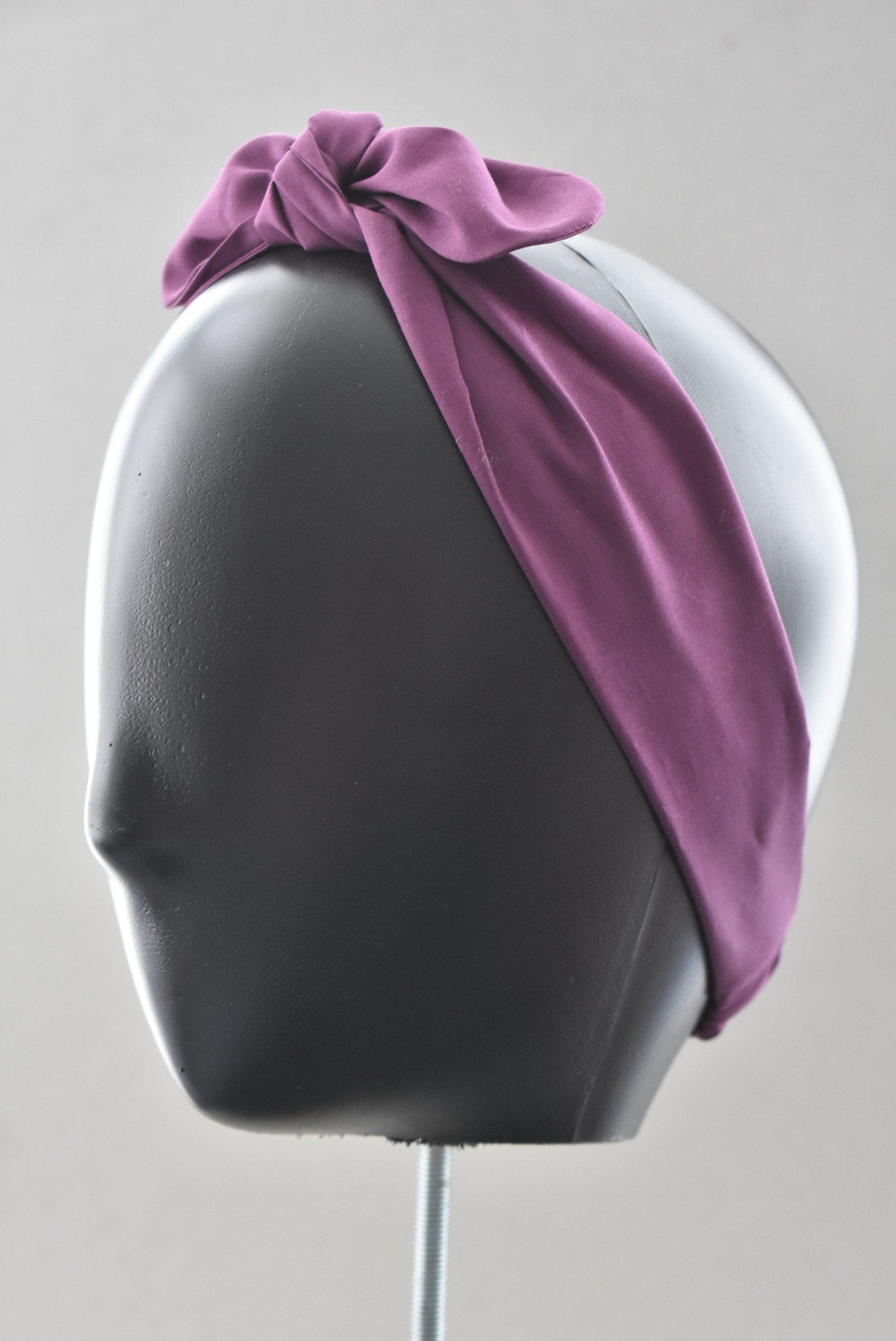 Ladies Knot hairband - Liberty of London Aubergine Purple