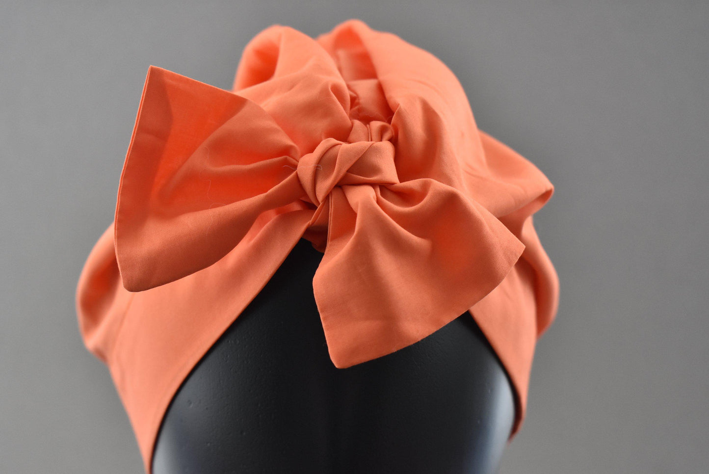 Ladies Turban Hat - Liberty of London Tangerine Orange