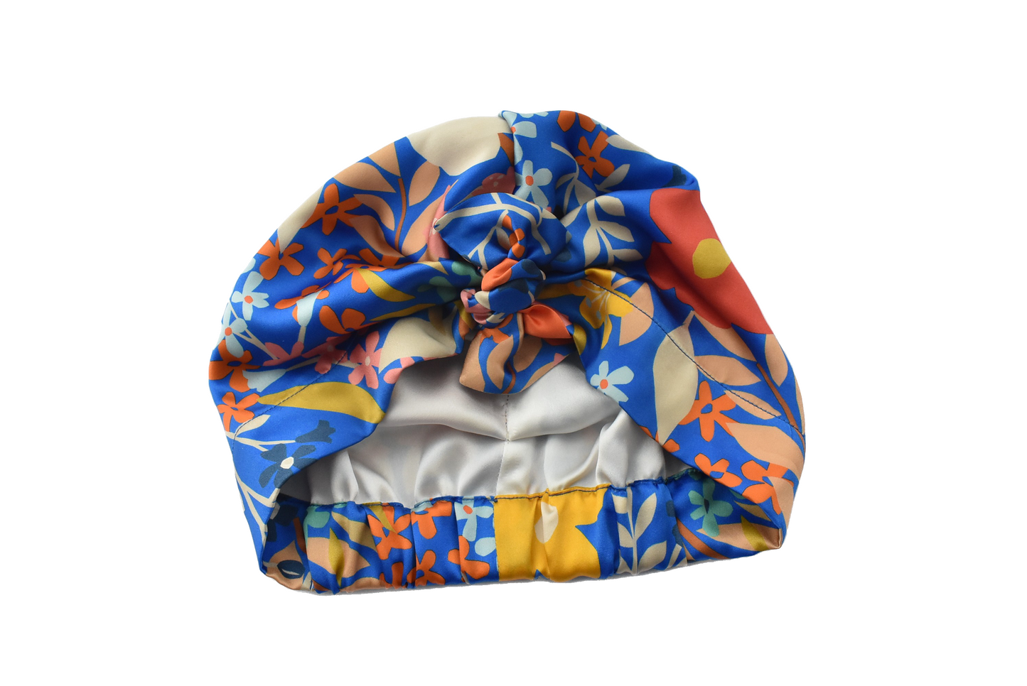 LARGE Luxury 100% pure silk Turban & Head wrap - Liberty of London Papercut Petals