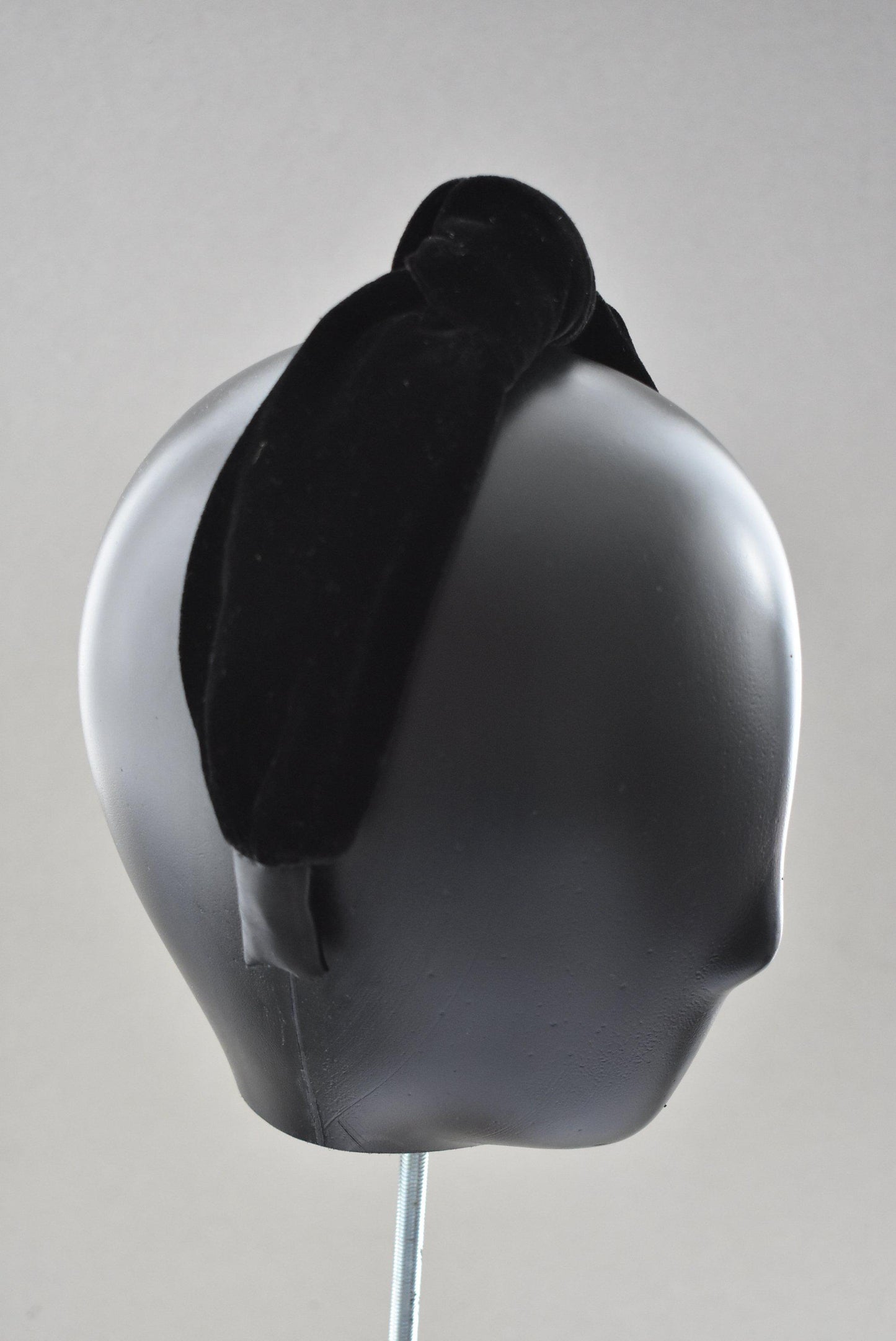 Ladies Tot Knot Alice band - Black Velvet - Tot Knots of Brighton