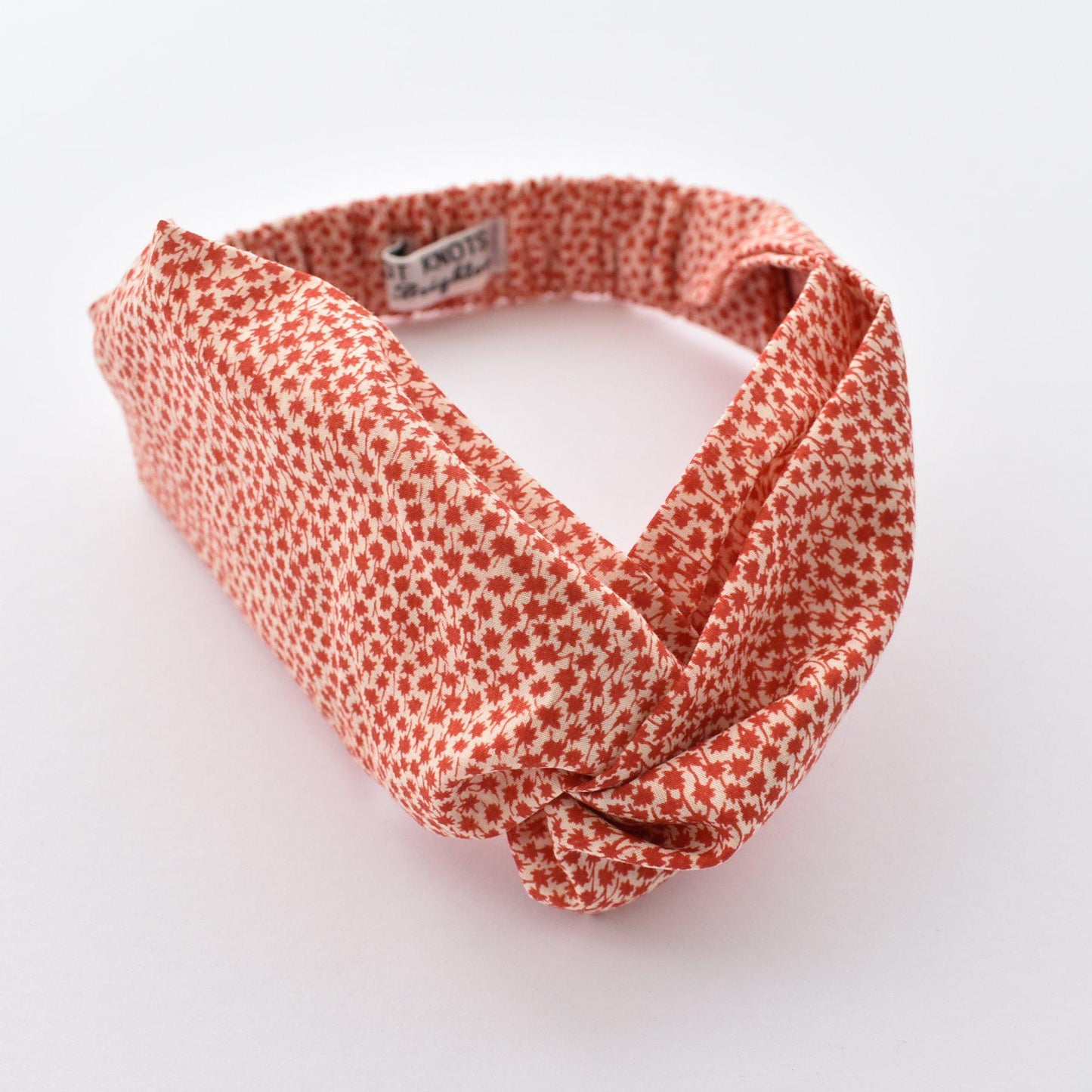Ladies Twisted Turban hairband and neck scarf - Christmas Red Marco Liberty of London - Tot Knots of Brighton