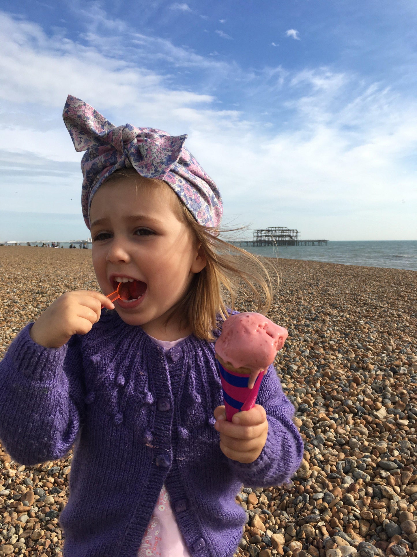 Little Land Girl & Baby Turban Hat - Liberty Rose Floral - Tot Knots of Brighton