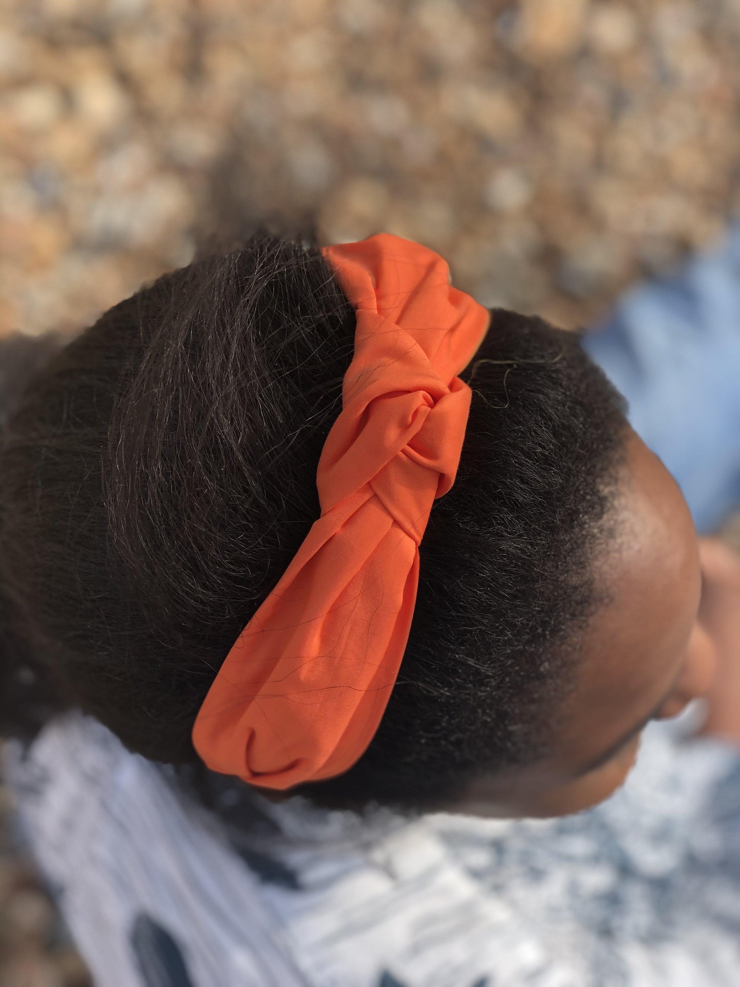Ladies Knot Alice band - Liberty of London Tangerine Orange