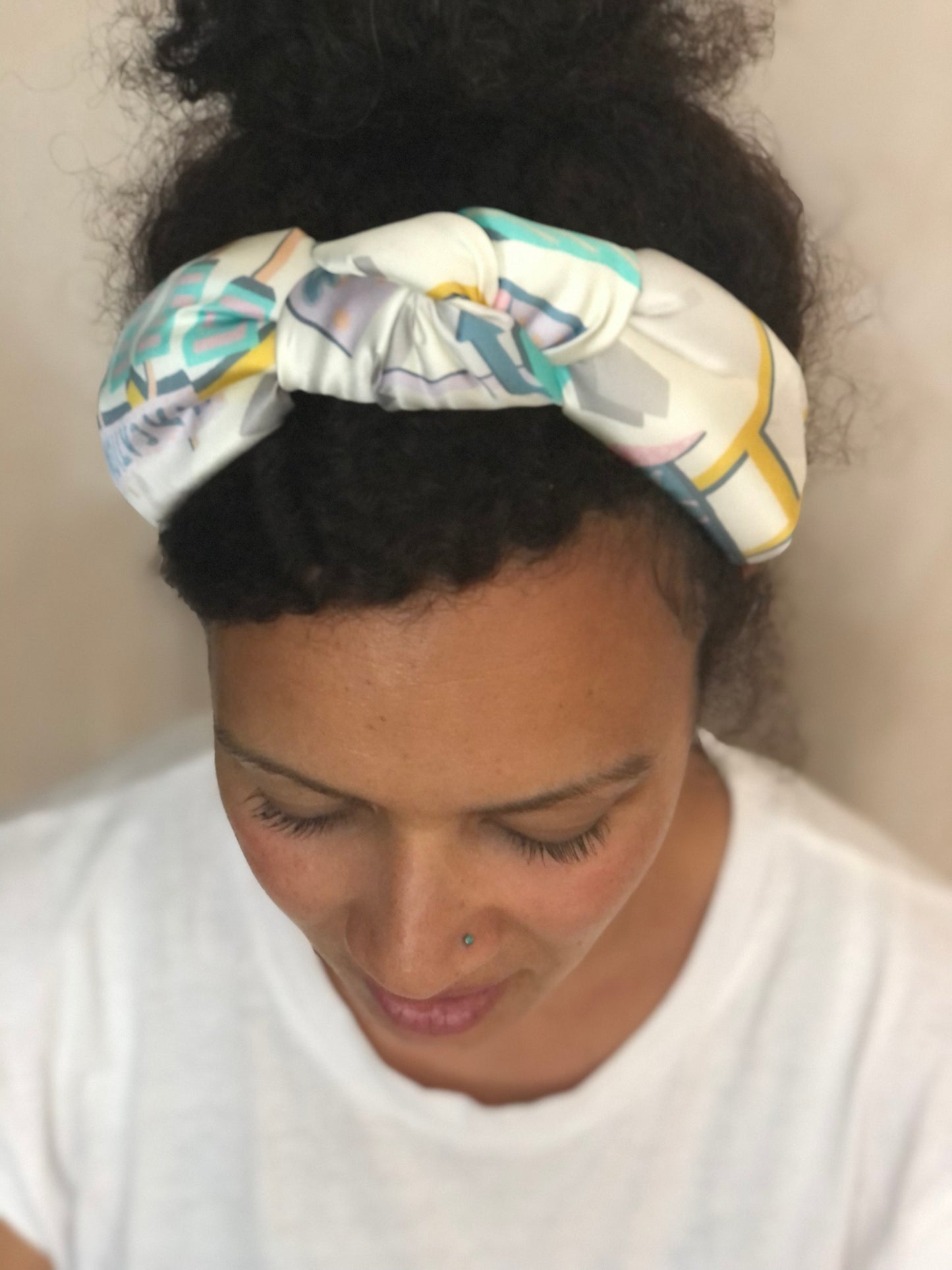Luxury Silk Knot Alice band - in iconic Liberty Silk Satin Hotel Motel