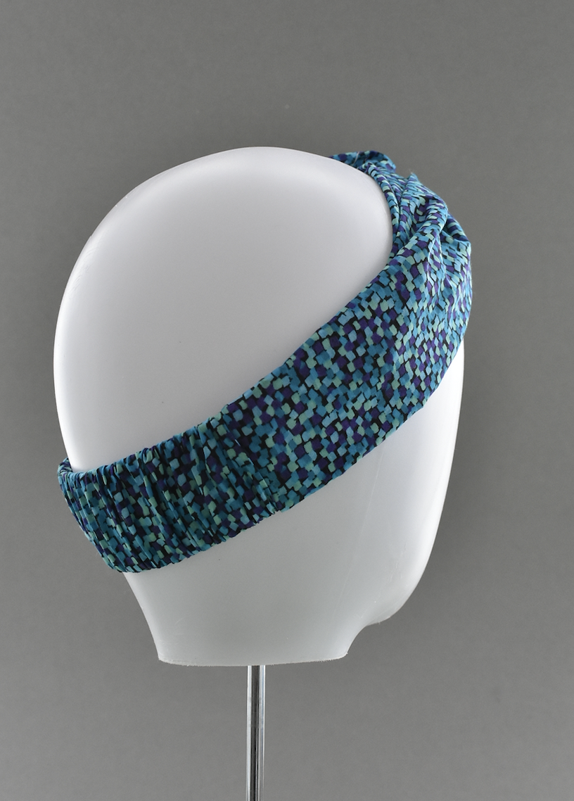 Ladies Twisted Turban Headband - Liberty of London Mayhaze blue - Tot Knots of Brighton