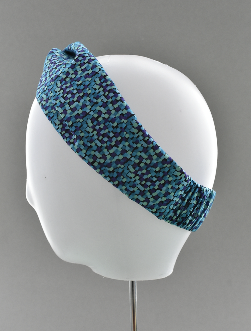 Ladies Twisted Turban Headband - Liberty of London Mayhaze blue - Tot Knots of Brighton