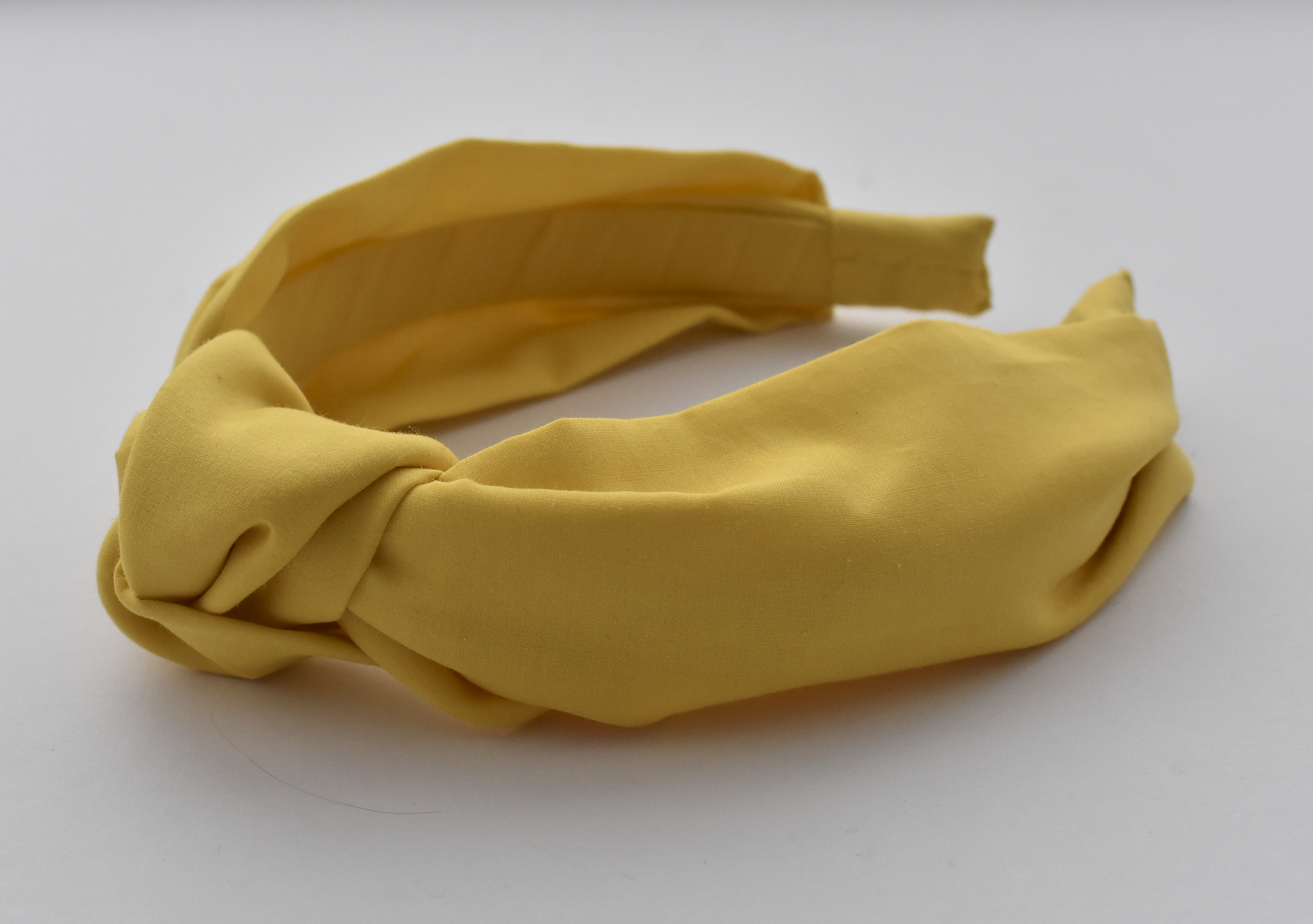 Ladies Tot Knot Alice band - Liberty of London Bright Yellow - Tot Knots of Brighton