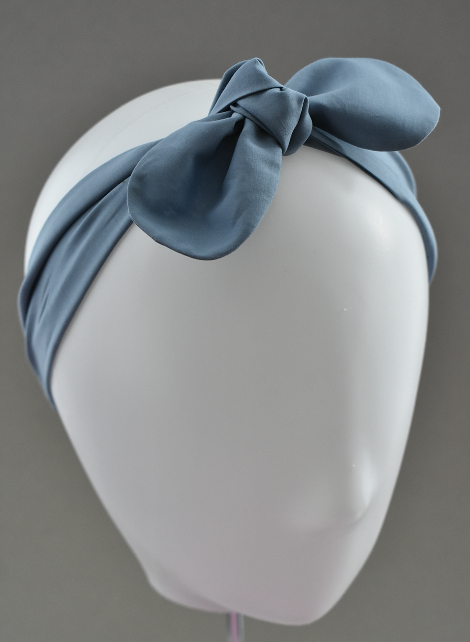 Ladies Knot hairband - Liberty of London Airforce Blue