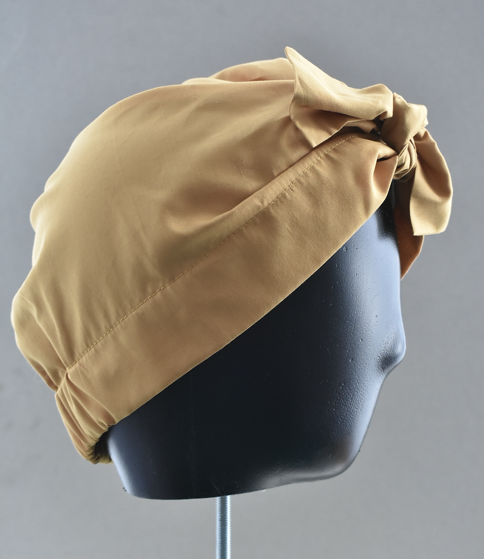 Ladies Turban Hat - Liberty of London Mustard