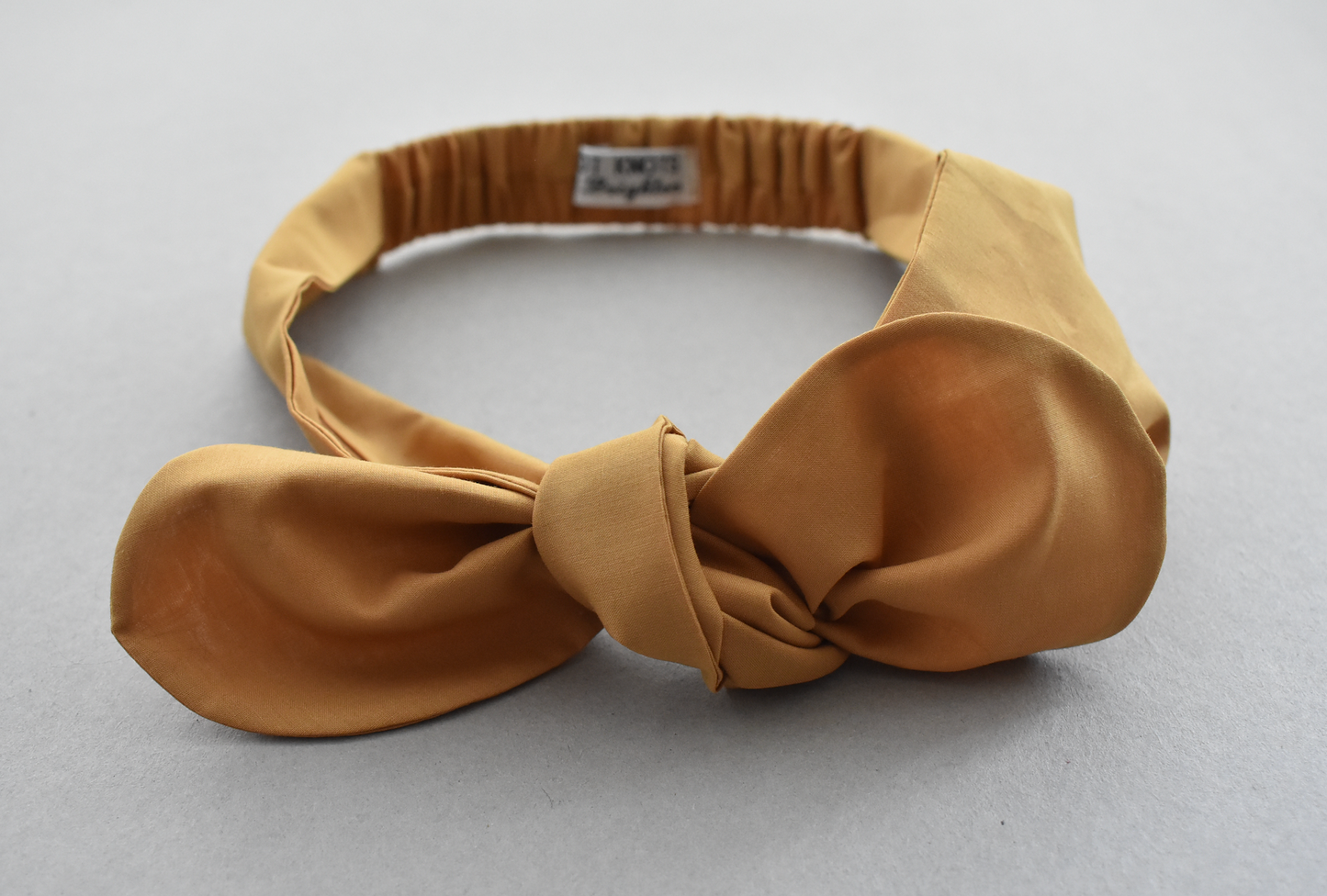 Kids Knot Tie hairband - Liberty of London Yellow Mustard