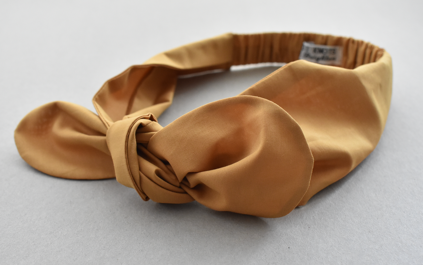 Kids Knot Tie hairband - Liberty of London Yellow Mustard