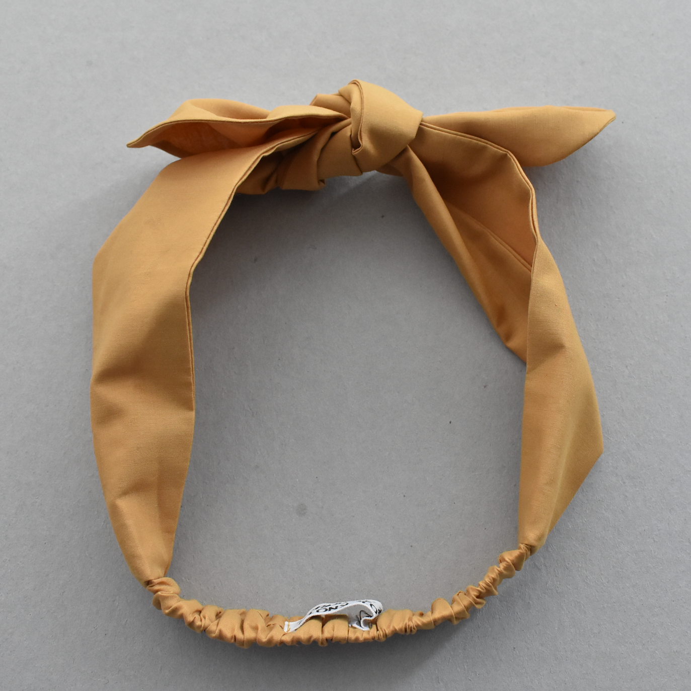 Kids Knot Tie hairband - Liberty of London Yellow Mustard