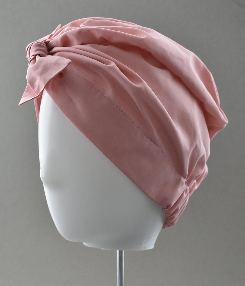 Ladies Turban Hat - Liberty of London Dusty Pink