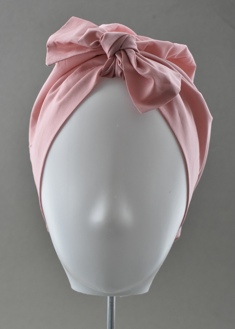 Ladies Turban Hat - Liberty of London Dusty Pink